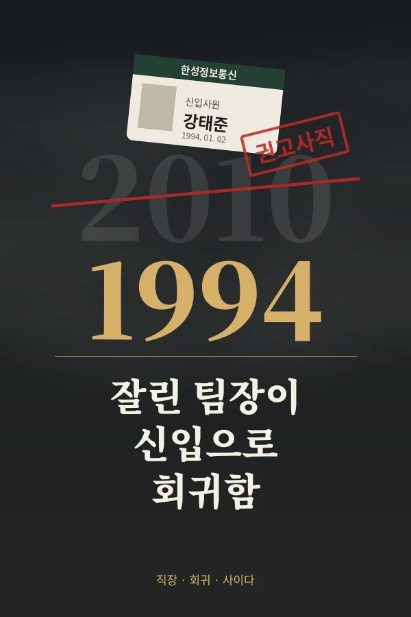 원작소 연재작 「잘린 팀장이 신입으로 회귀함」 표지